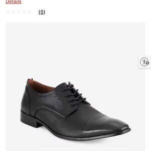 Tommy Hilfiger Sheldon Black Leather Dress Shoes